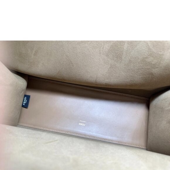 Fendi Sunshine Medium Glazed Fabric Plexiglass Shopper Tote Bag Multicolor - Picture 10 of 11